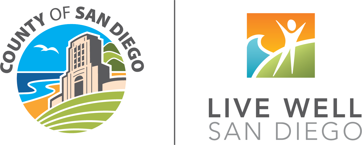 San Diego Health & Human Services Agency logo.