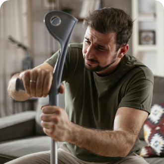 <strong>Physical Challenges</strong><br>People with disabilities may cope with immobility or extreme pain, which can take a toll on their mental health.